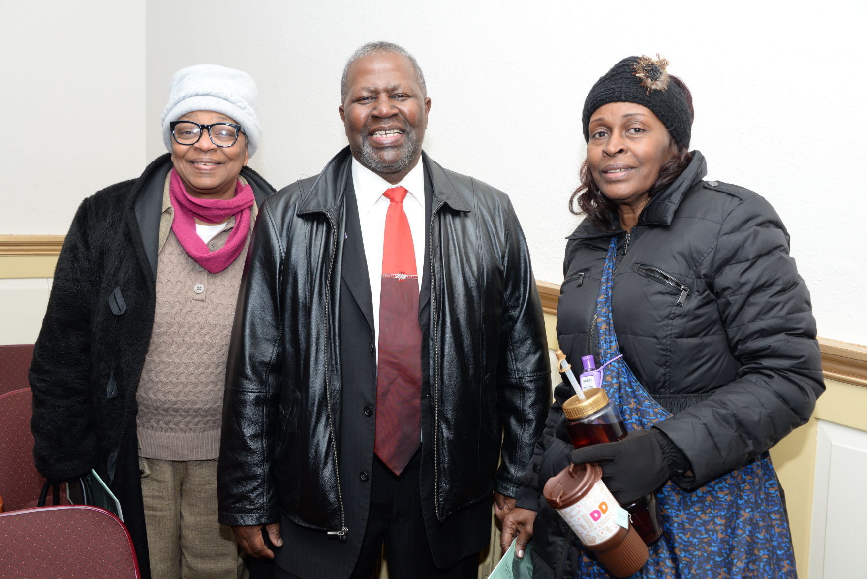 Donna Toney, Rev. Frank McSwain, Regina Bell